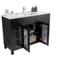 Nova 48" Espresso Bathroom Vanity with White Ceramic Basin Countertop