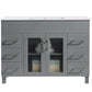 Nova 48" Grey Bathroom Vanity with White Ceramic Basin Countertop