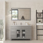 Nova 48" Grey Bathroom Vanity with White Ceramic Basin Countertop