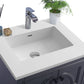 Odyssey 24" Maple Grey Bathroom Vanity with Matte White VIVA Stone Solid Surface Countertop