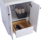 Odyssey 24" White Bathroom Vanity with White Quartz Countertop