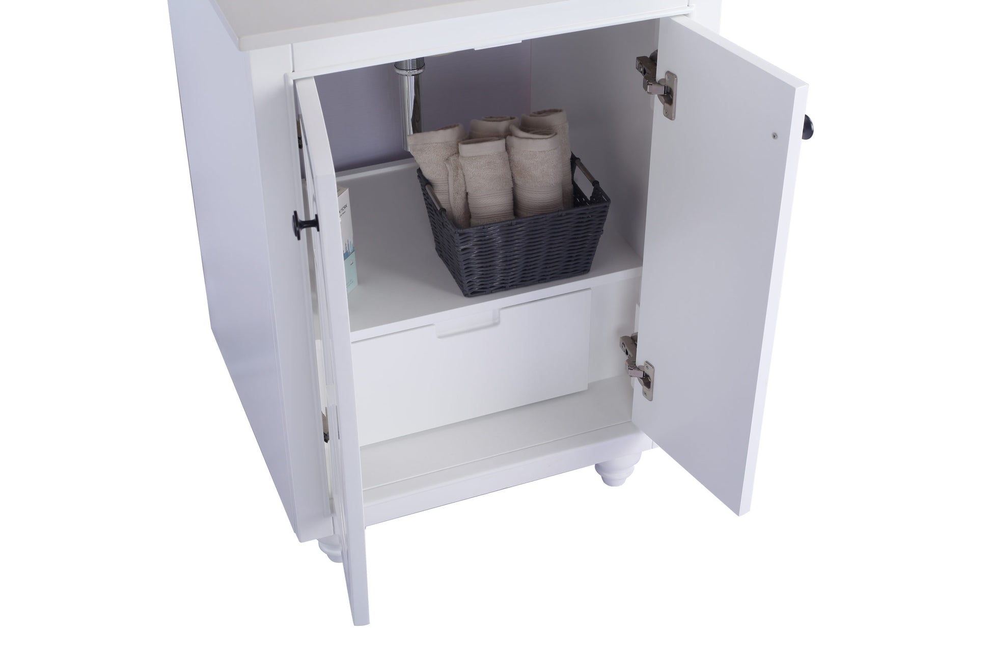 Odyssey 24" White Bathroom Vanity Cabinet