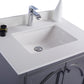 Odyssey 30" Maple Grey Bathroom Vanity with White Quartz Countertop