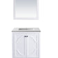 Odyssey 30" White Bathroom Vanity with Matte White VIVA Stone Solid Surface Countertop