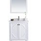 Odyssey 30" White Bathroom Vanity with White Quartz Countertop