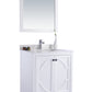 Odyssey 30" White Bathroom Vanity with White Quartz Countertop