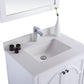 Odyssey 30" White Bathroom Vanity with White Quartz Countertop