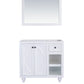 Odyssey 36" White Bathroom Vanity Cabinet