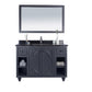 Odyssey 48" Maple Grey Bathroom Vanity with Black Wood Marble Countertop