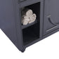 Odyssey 48" Maple Grey Bathroom Vanity with Black Wood Marble Countertop