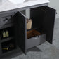 Odyssey 60" Maple Grey Double Sink Bathroom Vanity Cabinet