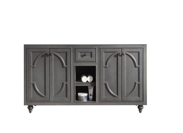 Odyssey 60 Maple Grey Double Sink Bathroom Vanity Cabinet