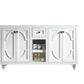 Odyssey 60" White Double Sink Bathroom Vanity Cabinet