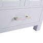 Wilson 24" White Bathroom Vanity with White Carrara Marble Countertop