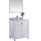 Wilson 30" White Bathroom Vanity with White Carrara Marble Countertop