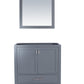 Wilson 36" Grey Bathroom Vanity Cabinet