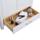 Wilson 36" White Bathroom Vanity with White Quartz Countertop