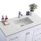 Wilson 42" White Bathroom Vanity with Matte White VIVA Stone Solid Surface Countertop