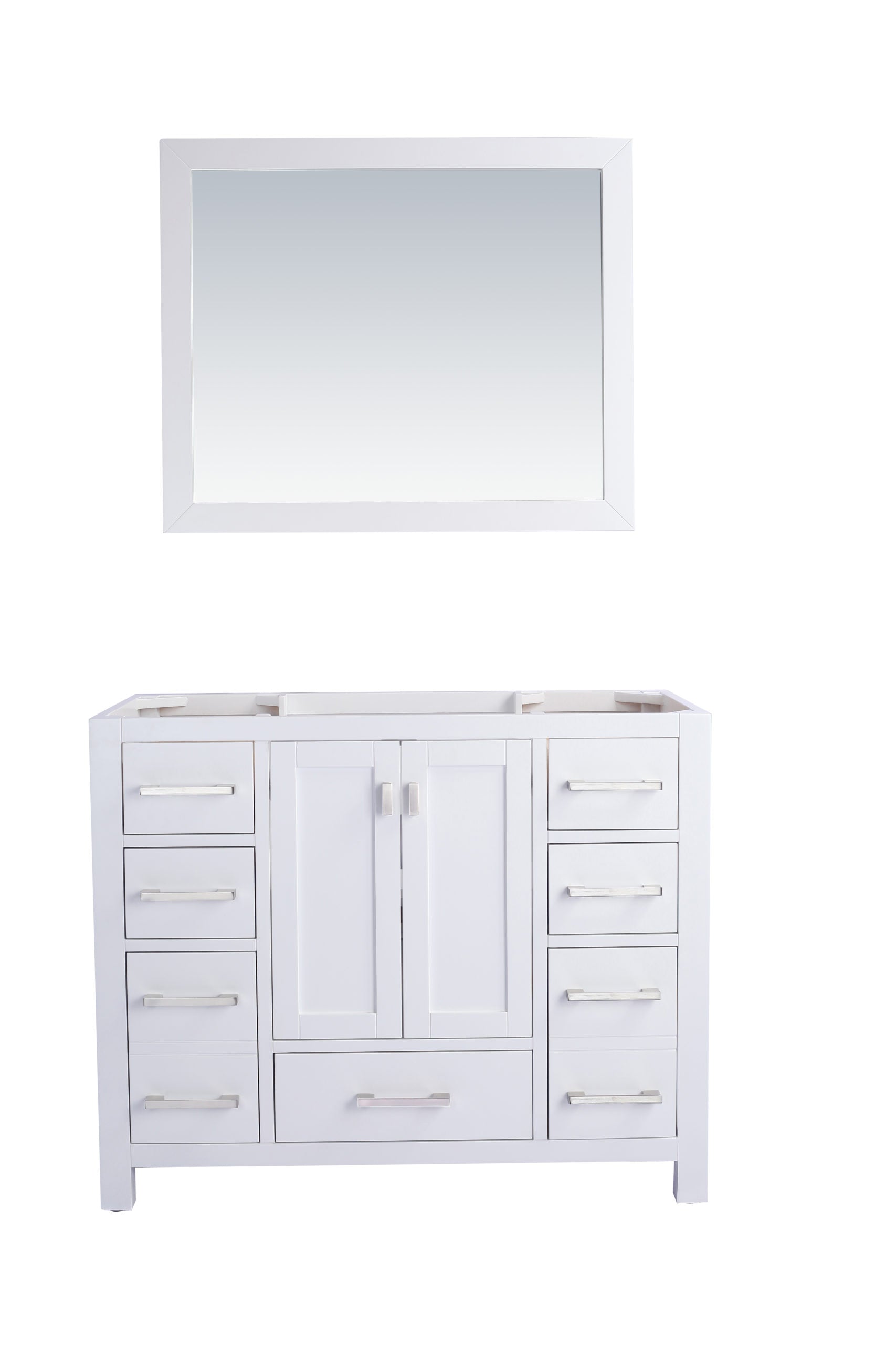 Wilson 42" White Bathroom Vanity Cabinet