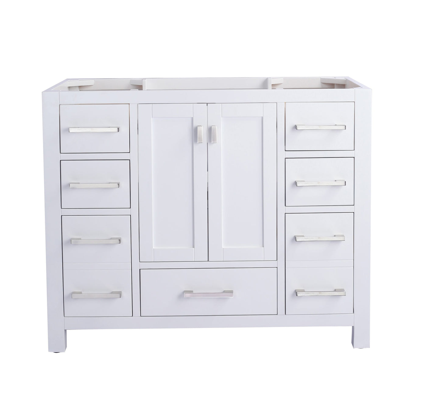 Wilson 42" White Bathroom Vanity Cabinet