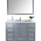 Wilson 48" Grey Bathroom Vanity with White Carrara Marble Countertop