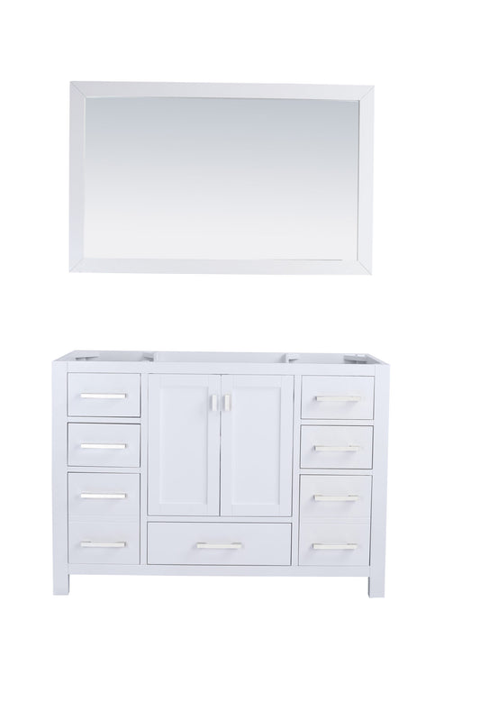 Wilson 48" White Bathroom Vanity Cabinet