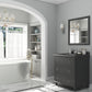 Luna 30" Maple Grey Bathroom Vanity with Black Wood Marble Countertop