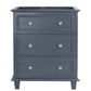 Luna 30" Maple Grey Bathroom Vanity Cabinet