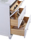 Luna 30" White Bathroom Vanity Cabinet