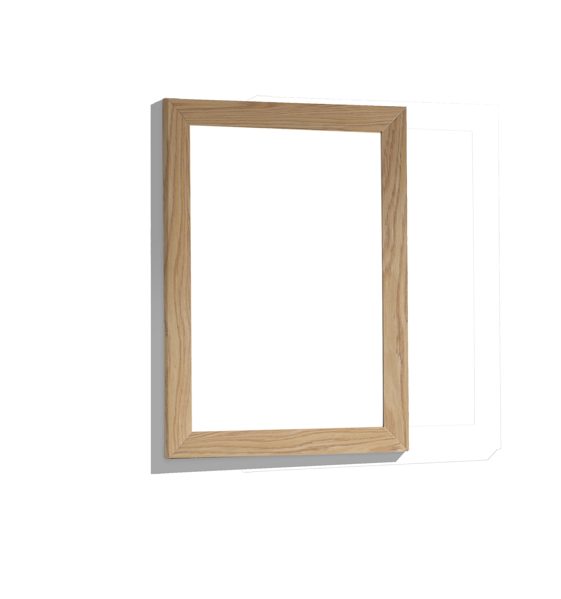 Sterling 24" Framed Rectangular California White Oak Mirror