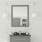 Sterling 24" Framed Rectangular Grey Mirror