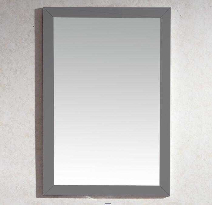 Sterling 24" Framed Rectangular Maple Grey Mirror