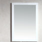 Sterling 24" Framed Rectangular White Mirror