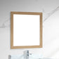 Sterling 30" Framed Square California White Oak Mirror