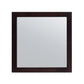 Sterling 30" Framed Square Espresso Mirror