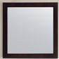 Sterling 30" Framed Square Espresso Mirror