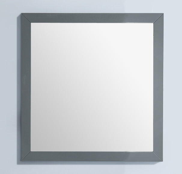 Sterling 30" Framed Square Grey Mirror