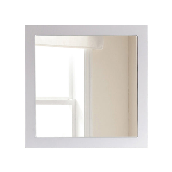 Sterling 30 Framed Square White Mirror