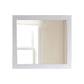 Sterling 36" Framed Rectangular White Mirror