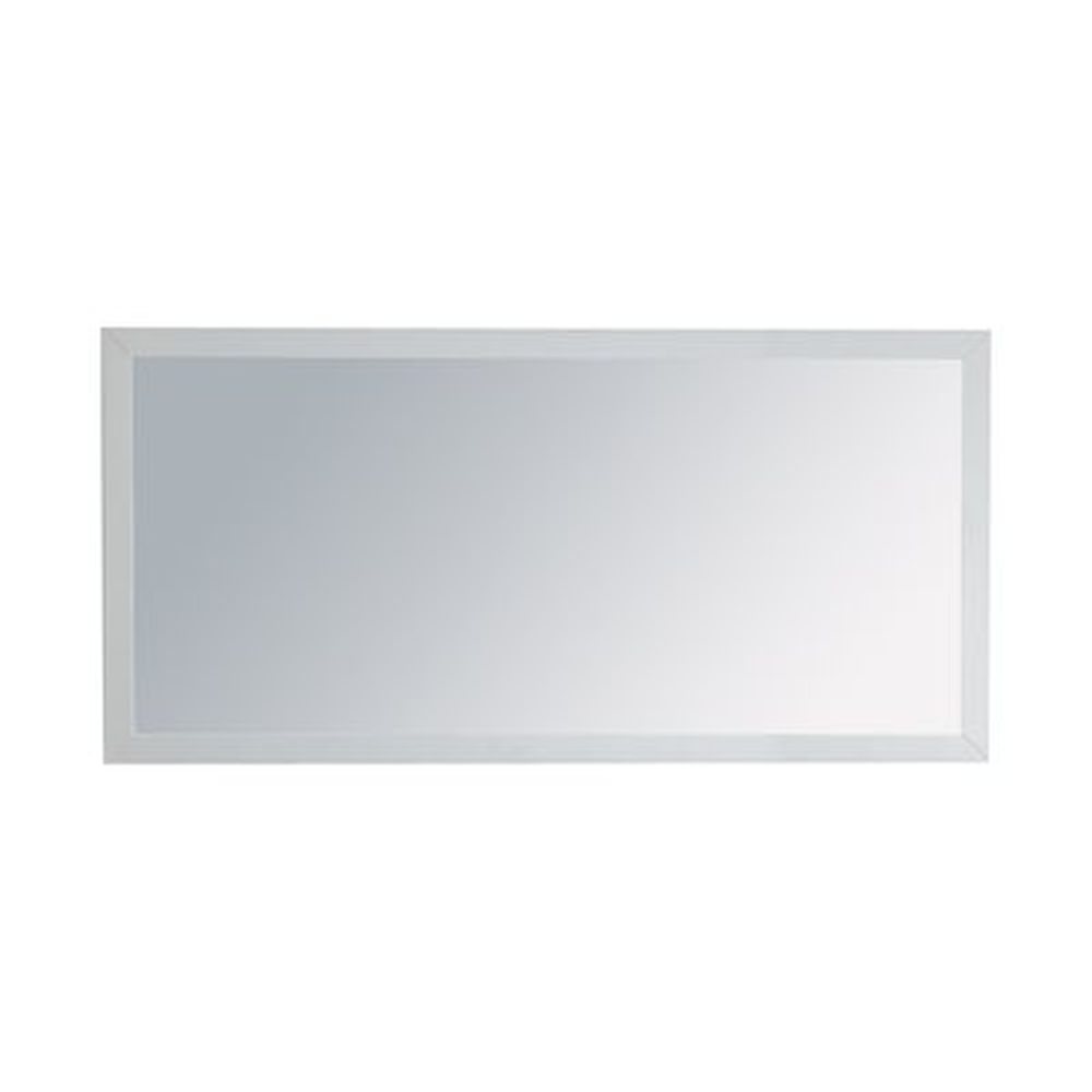 Sterling 60" Framed Rectangular White Mirror