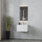 Legno 24" Alabaster White Bathroom Vanity with Matte White VIVA Stone Solid Surface Countertop