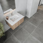 Legno 30" Weathered Grey Bathroom Vanity with Matte White VIVA Stone Solid Surface Countertop