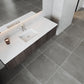 Legno 66" Carbon Oak Bathroom Vanity with Matte White VIVA Stone Solid Surface Countertop