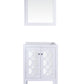 Mediterraneo 24" White Bathroom Vanity Cabinet