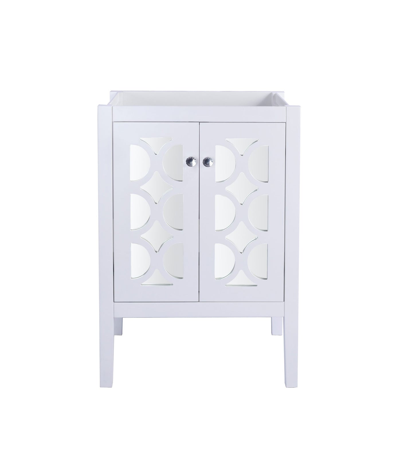 Mediterraneo 24" White Bathroom Vanity Cabinet