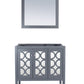 Mediterraneo 36" Grey Bathroom Vanity Cabinet