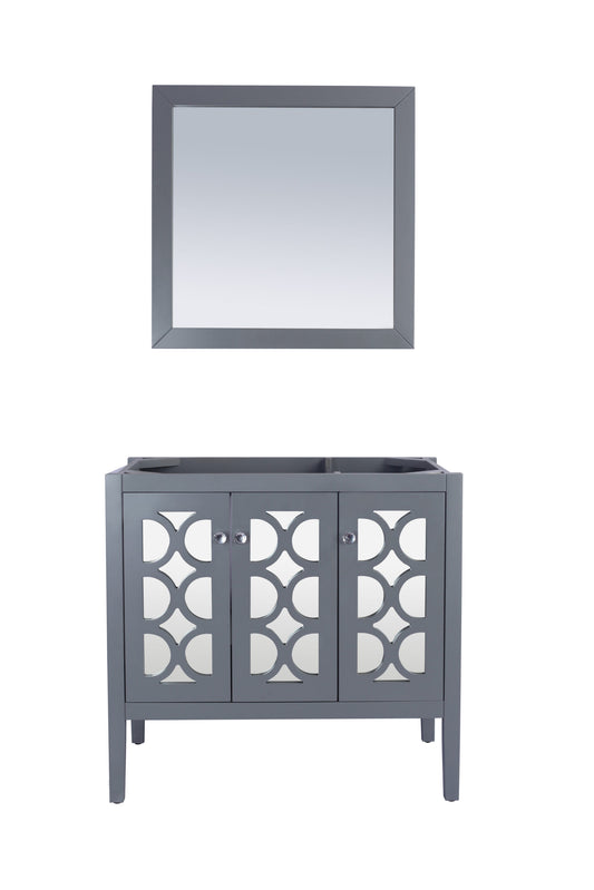 Mediterraneo 36" Grey Bathroom Vanity Cabinet