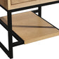 Alto 24” California White Oak Bathroom Vanity with Black Wood Marble Countertop