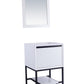 Alto 24" White Bathroom Vanity Cabinet