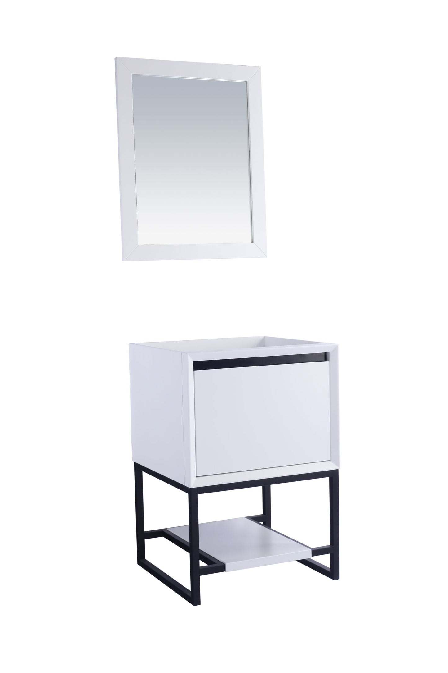 Alto 24" White Bathroom Vanity Cabinet